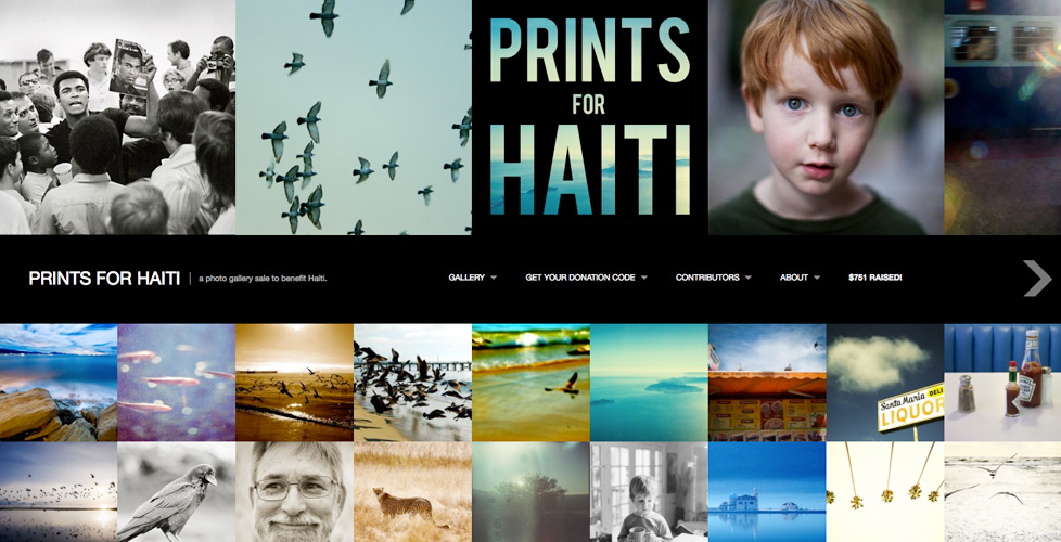 Prints for Haiti - a photo gallery sale to benefit Haiti